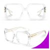 Oversized Blue Light Blocking Glasses Non Prescription Clear Eyeglasses