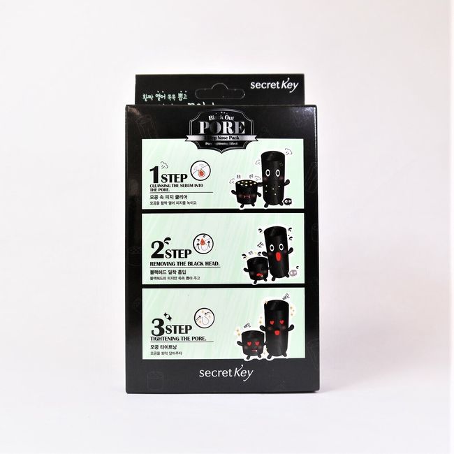 Secret Key Black Out Pore 3-Step Nose Pack 5 pcs