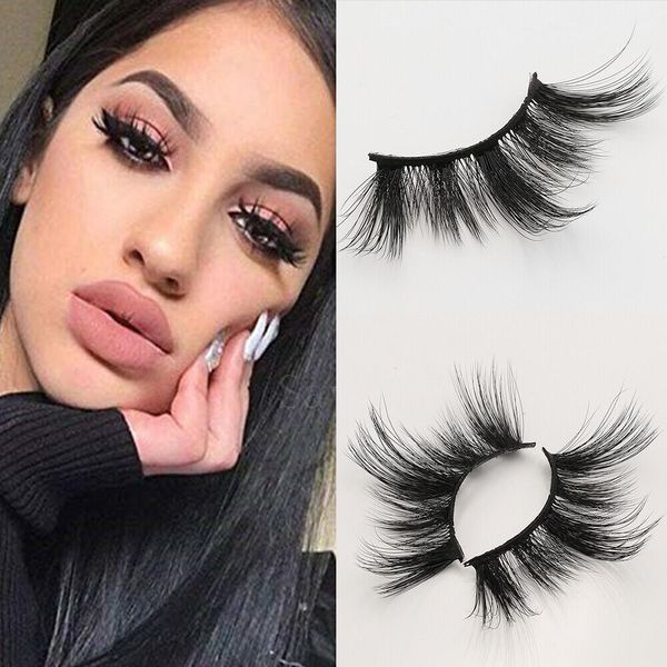 3 Pairs 100% Real Mink 5D Volume Corner Thick False Eyelashes Wispy Eye Lashes