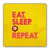 Shopagift Eat Sleep Biscuits 2 Pack Coasters Baker Cookies Chef - 9cm x 9cm