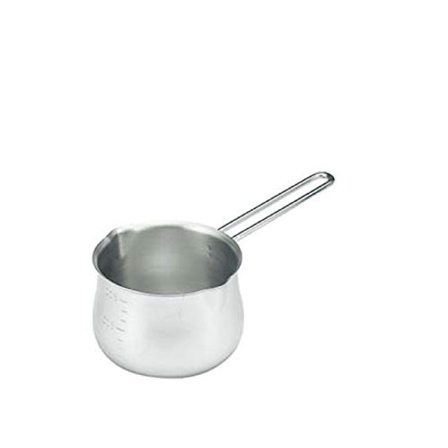 204956-1pc Single-Handled Pot, Milk Pan with Graduation, Small