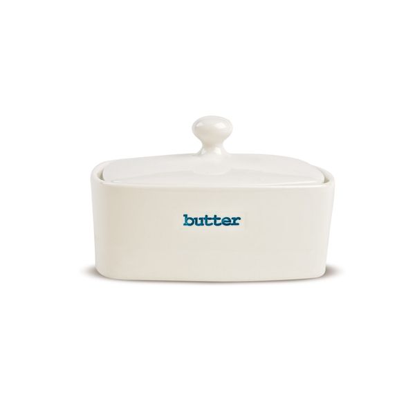 Keith Brymer Jones - Word Range - Ceramic Butter Dish - Butter