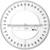 1Pc 360 Degree Protractor Round Ruler Gauge Angular Drafting Tools Circle Protractor for School Education Office Classroom 6 Inch, Protractors, Math Geometry Set