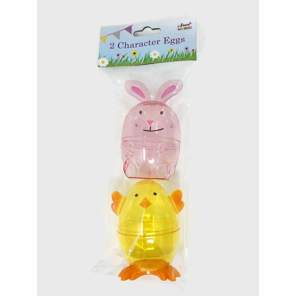 Bunny & Chick Plastic Filler Decorative Easter Eggs