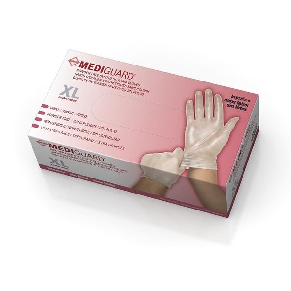 Medline MediGuard Vinyl Non-sterile Exam Gloves