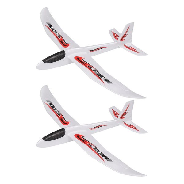 Hand Throwing Plane, Foam Glider Airplane Toy, 39 inch Throwing Foam Plane Catapult Flying Plane Model Toy for Outdoor Sports Toys Birthday Gifts for Boys Girls, ( 2PCS )