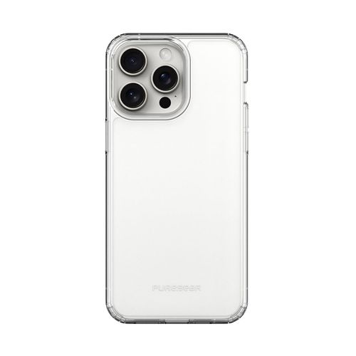 PureGear Slim Shell Case for Apple iPhone 15 Pro Max(2023)6.7", Flexible & Durable, Protective Snap-On, Functional Metal Buttons, Supports Wireless Charging Ultra-Thin Slim Fit iPhone 15 Pro Max Case