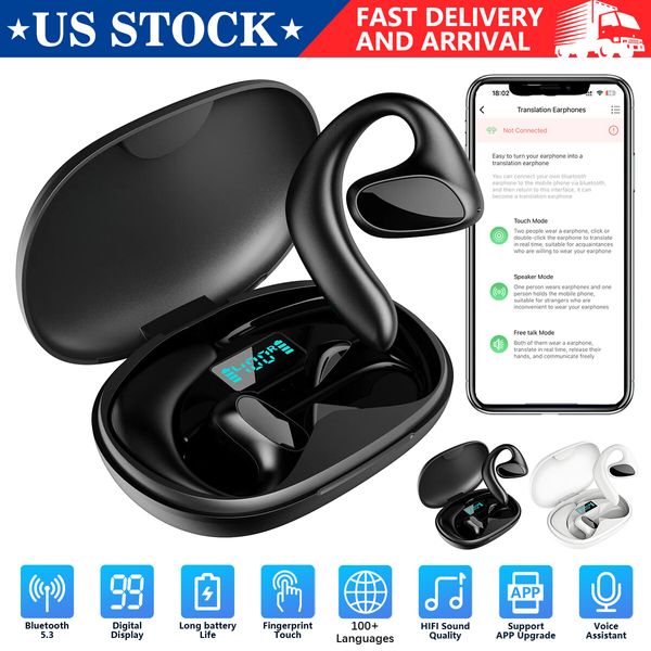 144 Language M8 Translator Earbuds Wireless Bluetooth Two Way Translator Device