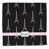 YouCustomizeIt Personalized Black Eiffel Tower Washcloth