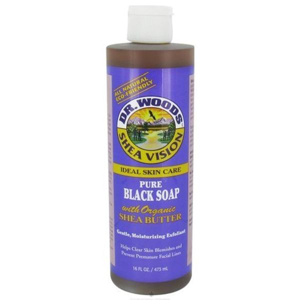 Dr. Woods Pure Black Soap (16 oz - 6 Pack)