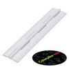 4X White Acrylic Hinges - No Glue Required. Self Adhesive. White Plastic 200mm