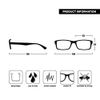 The Reading Glasses Company Black Readers Value 2 Pack Mens Womens UVR2092BK +2.00