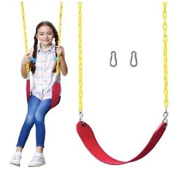 Swing Seat for Outdoor Backyard Playground Swingset with 66" Chains for Kids