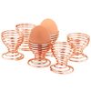 Apollo Copper Egg Cups Set6 Wbx, Set of 6 4858