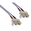DINIC Fibre Optic Cable OM4, 50µ, Patch Cable SC/SC Multimode (2m, Purple)