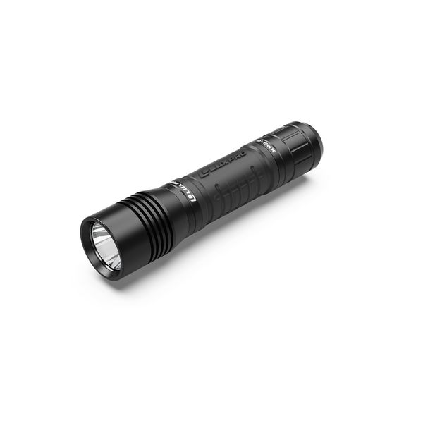 LUXPRO Pro Series 800 Lumen LED Rechargeable Flashlight - Features Patented TackGrip with Aircraft-Grade Aluminum and LPE Optics - Camping Accessories with Micro USB Charge Port - Batteries Included