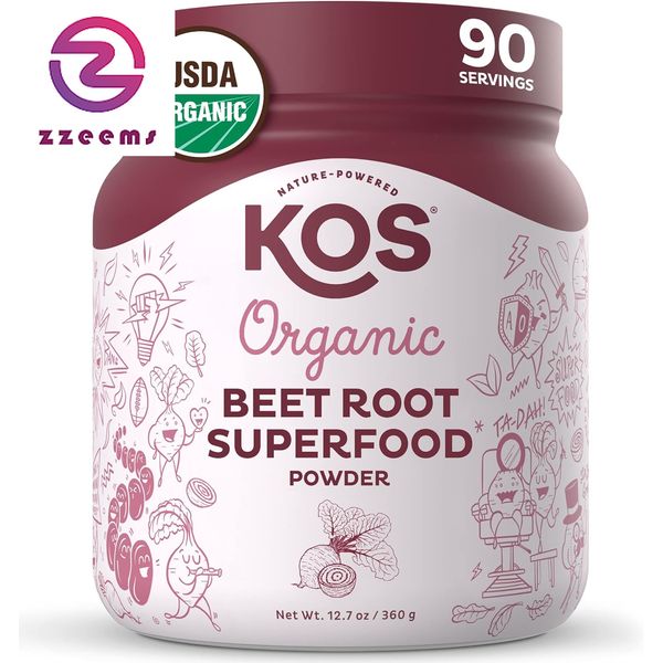 Organic Beet Root Powder, USDA Certified - Natural Nitric Oxide Booster, Superfo