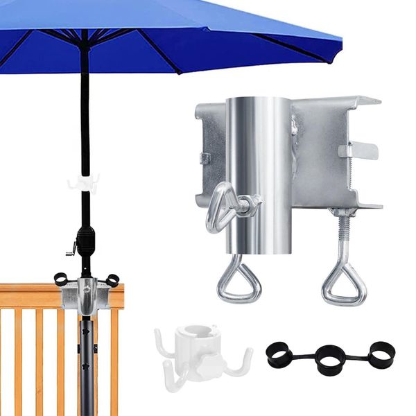 HARUMAKI Patio Umbrella Holder Umbrella Clamp Table Balcony Umbrella Holder Clamp Umbrella Clamp Umbrella Holder Umbrella Clamp Desk Fixing Parasol Clip Patio Beach Umbrella Holder Balcony Umbrella