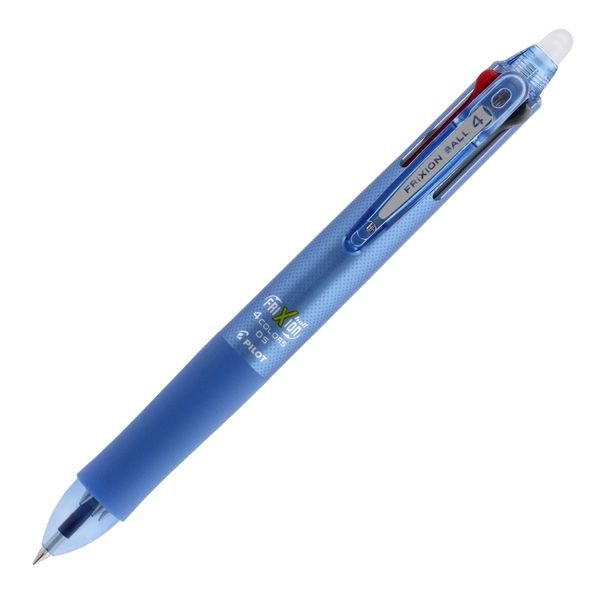 Pilot PILOT Erasable 4 Color Ballpoint Pen Frixion Ball 4 0.5 Light Blue P-LKFB-80EF-LB