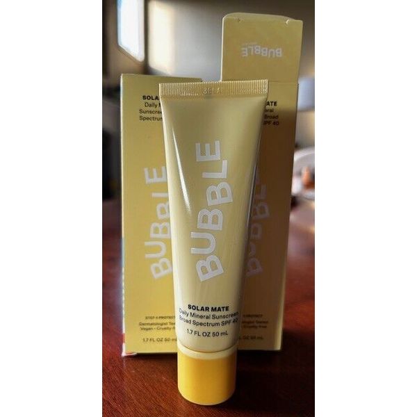 BUBBLE Skincare (Lot of 2) Solar Mate Mineral Sunscreen SPF 40 1.7FL OZ NEW