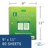 Roaring Spring Engineering Wirebound Spiral Notebook, 8.5"x11", 80 Sheets Per...