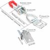 122mm Toggle Catch Latch,Adjustable Toggle Clamp,Stainless Steel Toggle Clamp for Door Cabinet Box((Without Locking Hole)