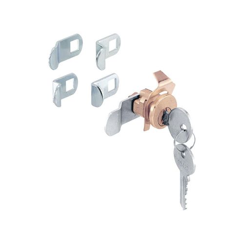 Prime-Line S 4634 Mailbox Lock – Replacement, Multipurpose Mailbox Lock for Several Brands – ILCO 1003M Keyway, Opens Counter-Clockwise with 90º Rotation, Nickel Finish (1 Set)