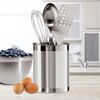 OGGI Utensil Container, Stainless Steel: 5 inches, Regular