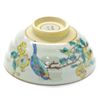 Kutani Ware Rice Bowl, Small Gold Threaded Plum and Bird