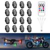 16 Pcs Wireless RGB LED Flashing Light Strobe Lights Rechargeable Remote Control