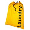 Kleiber Laundry Bag with Draw String Closure, Yellow, Fabric, 24 x 16 x 1 cm