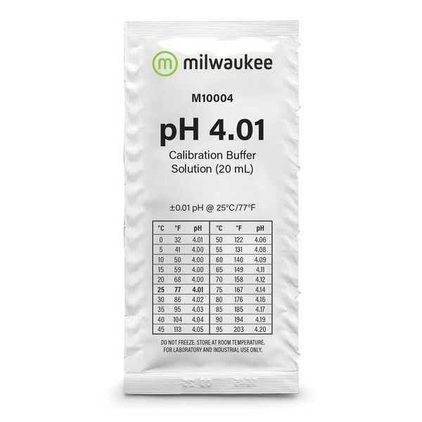 Milwaukee M10010B pH 4.01 Calibration Solution (Pack 25)