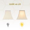 Royal Designs Square Bell Basic Lamp Shade, Beige, 8 x 16 x 12.5
