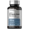 R Lipoic Acid 100mg | 120 Capsules | Plus Biotin Optimizer | by Horbaach
