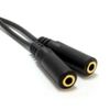 kenable 3.5mm Stereo Jack Splitter Adapter Cable Lead Gold 20cm