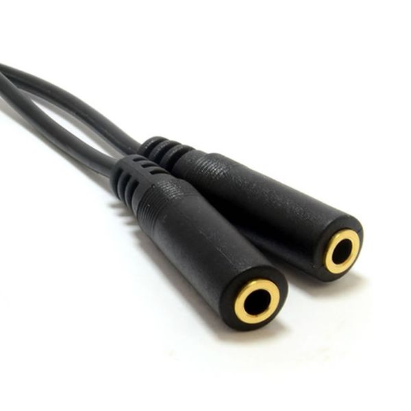 kenable 3.5mm Stereo Jack Splitter Adapter Cable Lead Gold 20cm