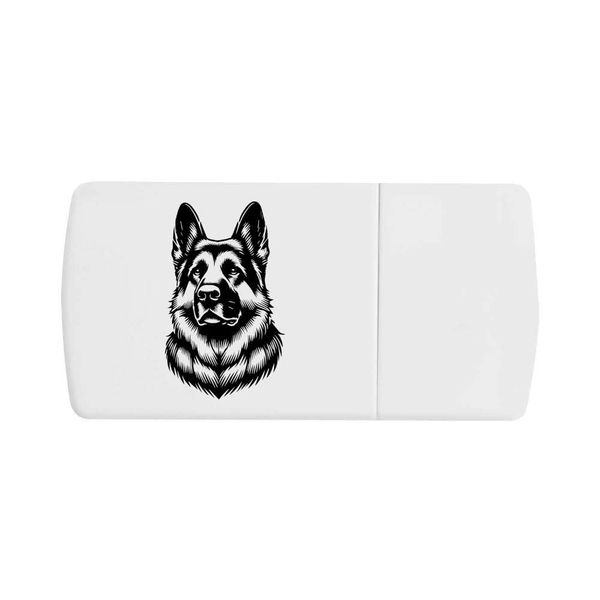 'German Shepherd' Pill Box with Tablet Splitter (PI00030068)