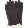 Isotoner Women's Microfiber Winter Glove with Button Detail, Small/Medium, Lead