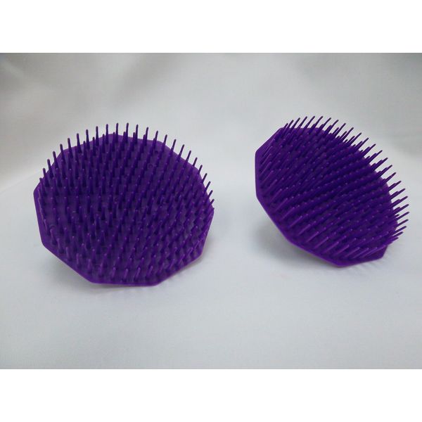 2 Scalpmaster Shampoo Brush Purple With Finger Hole-Condition