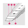 BMI 13mm x 3m Measure Tape Lock Vertical Measuring Radius Drawing Inside 4 Functions