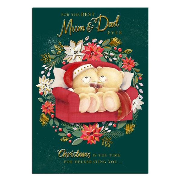 Forever Friends Mum & Dad Christmas Card