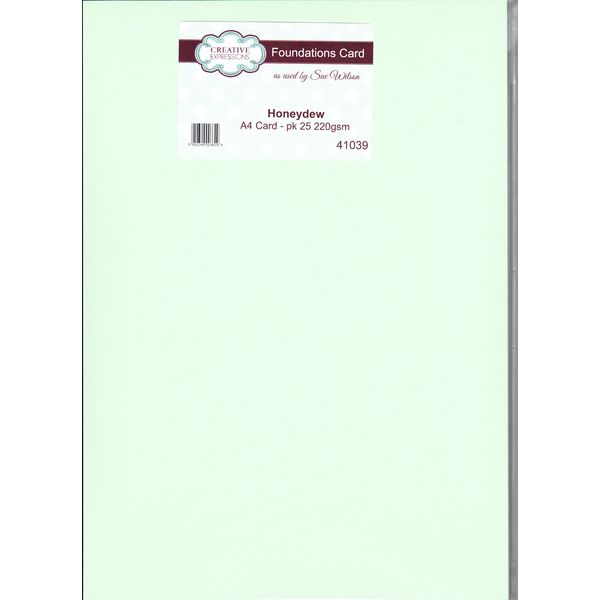 Creative Expressions Foundation Card-Honeydew, A4
