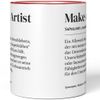 JUNIWORDS Tasse, Definition Make-up Artist, Rot (7223906)