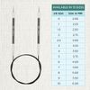 KnitPro Karbonz Fixed Circular Needles 16" (40cm) | 3.75 mm