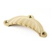 Castelion® Solid Brass Scallop Shell Drawer Pull (95mm Wide)