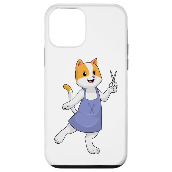 iPhone 12 mini Cat Hairdresser Scissors Case