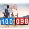 Scoreboard Simple 3-Digit Set, Red and Blue Set, Three-Digit Scoring Board Counter Board / Compact Size Approximately A4 Size
