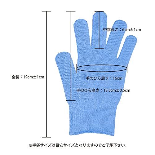 Work Glove Kobo Cotton Color Work Gloves, S Size (Kids and Women), Thin, Fine Knitting, Comfortable Cotton Gloves, 3 Pairs, 13 Gauge, Approx. 630 Denier, Made in Japan (Black)