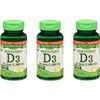 Nature's Truth Vitamin D3, 1,000 IU, Value Size, 200+50 Count (3 Pack)