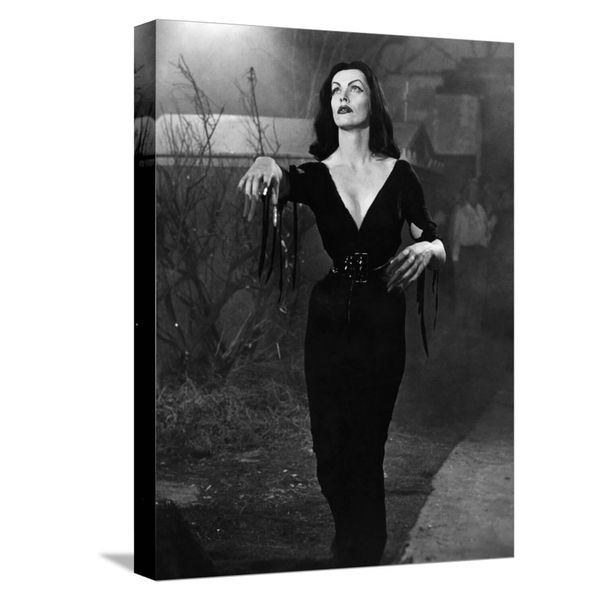 ART.COM Stretched Canvas Print Plan 9 From Outer Space, Vampira, 1959, 12" x 16"